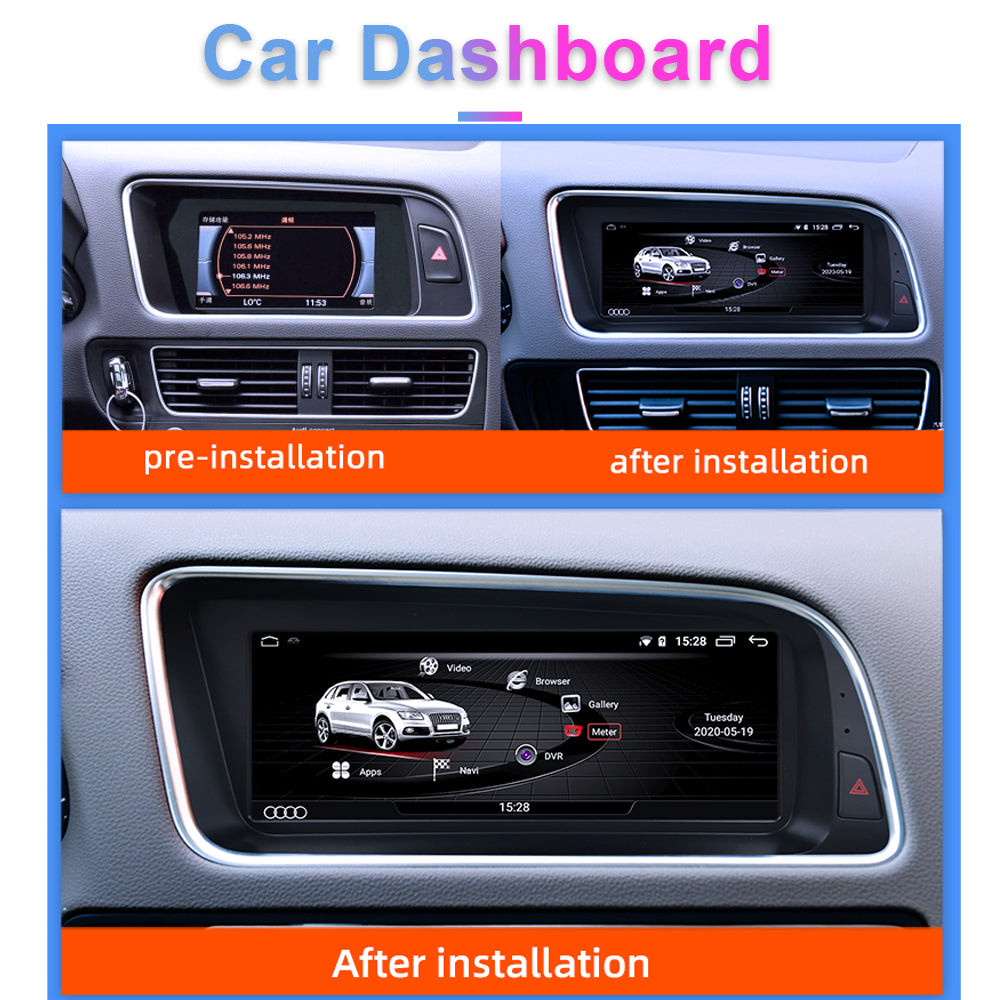 Android 12 System Car Multimedia Radio For Audi Q5 09-16 WIFI BT Google Touch Screen GPS Navi Stereo Player Carplay - RampageApparel