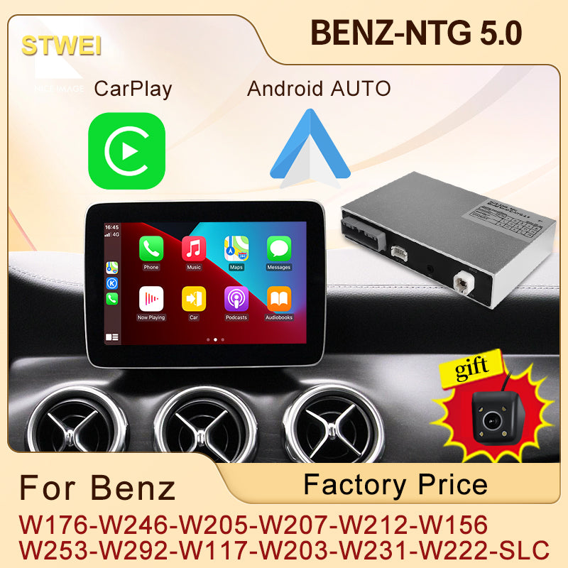 Wireless Apple CarPlay For Mercedes Benz NTG 5.0 A B C E GLA GLC GLE CLA CLS SL SLC S Car Play Android Auto Front View Rear Camera - RampageApparel